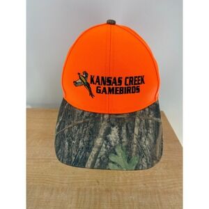 Kansas Creek Gamebirds Orange Camo Baseball Cap Pacific Headwear Style 680C Men